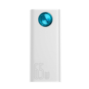 Зовнішній акумулятор (Power Bank) Baseus Amblight Digital Display Quick Charge 65W 30000mAh White (PPLG-A02)